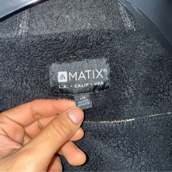 Matix Black and Brown Plaid Shirt Jacket - Picture 7 of 8